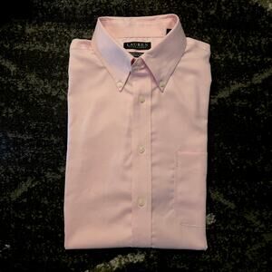 Lauren Ralph Lauren Button Up Shirt Mens Size 16/32-33 Black Label Regular Fit